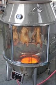 Cấu tạo và nguyên lí hoạt động của lò quay gà vịt bằng than